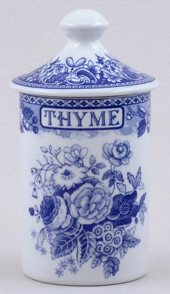 Spice Jar Thyme Blue Rose c2000